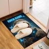 1PC Custom Name Sloth Magical Book Theme Floor Mat Ideal for Living Room, Game Rooms, Office, Bedroom Floor Mat Playful Design
