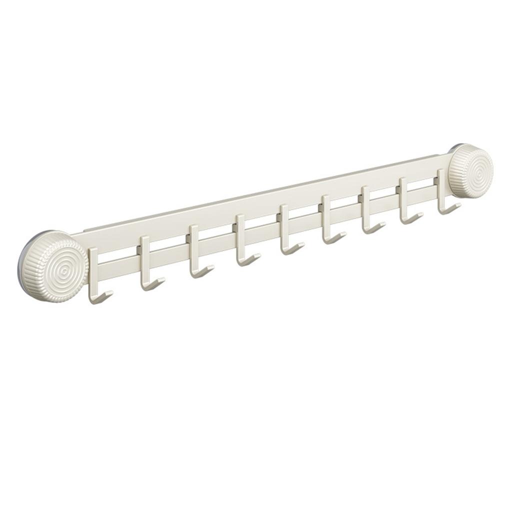 Space Optimizing Wall Mounted Utensil Holder with Removable Suction Cup Hooks