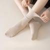 Thick Pure Cotton Socks for Women In Autumn and Winter, Loose Long Tube, Anti-odor and Sweat-absorbing, Solid Color Pile Socks for Autumn