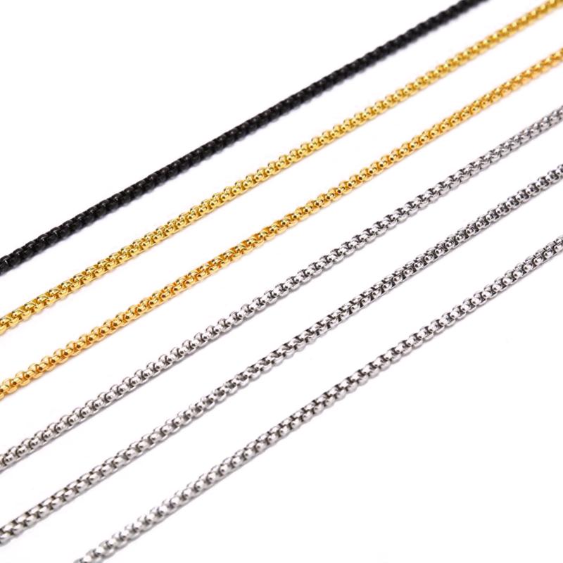 3Mm Stainless Steel Keel Chain Necklace Men Women Necklace Jewelry Gift