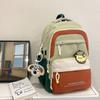Nylon School Backpack For Teens With Design And Letter Print For Casual Use