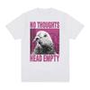Funny No Thoughts Head Empty Pigeon T Shirts Women Casual T-shirt Male Fashion Vintage Tees Streetwear