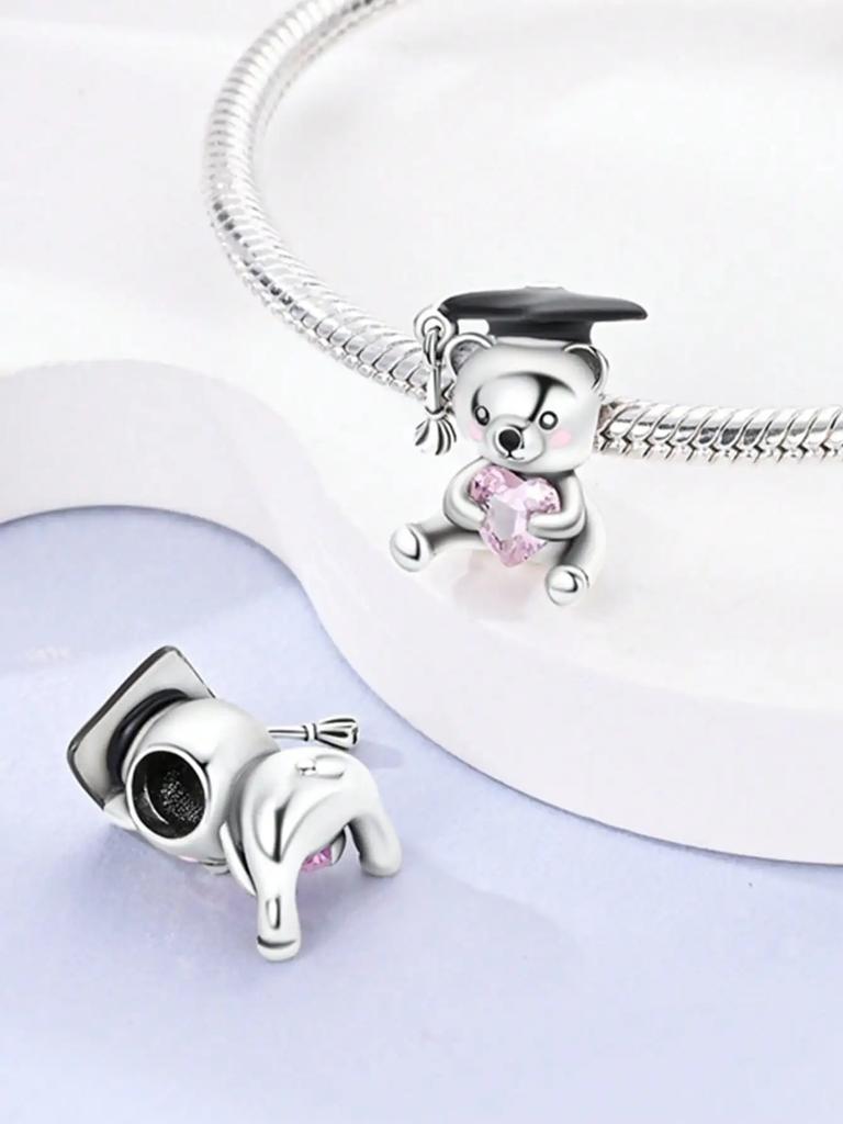 Copper Colors Cute Animals Pandas Elephantsbeads Charm Pendant For Original Bracelet For Women Diy Jewelry Love Gift
