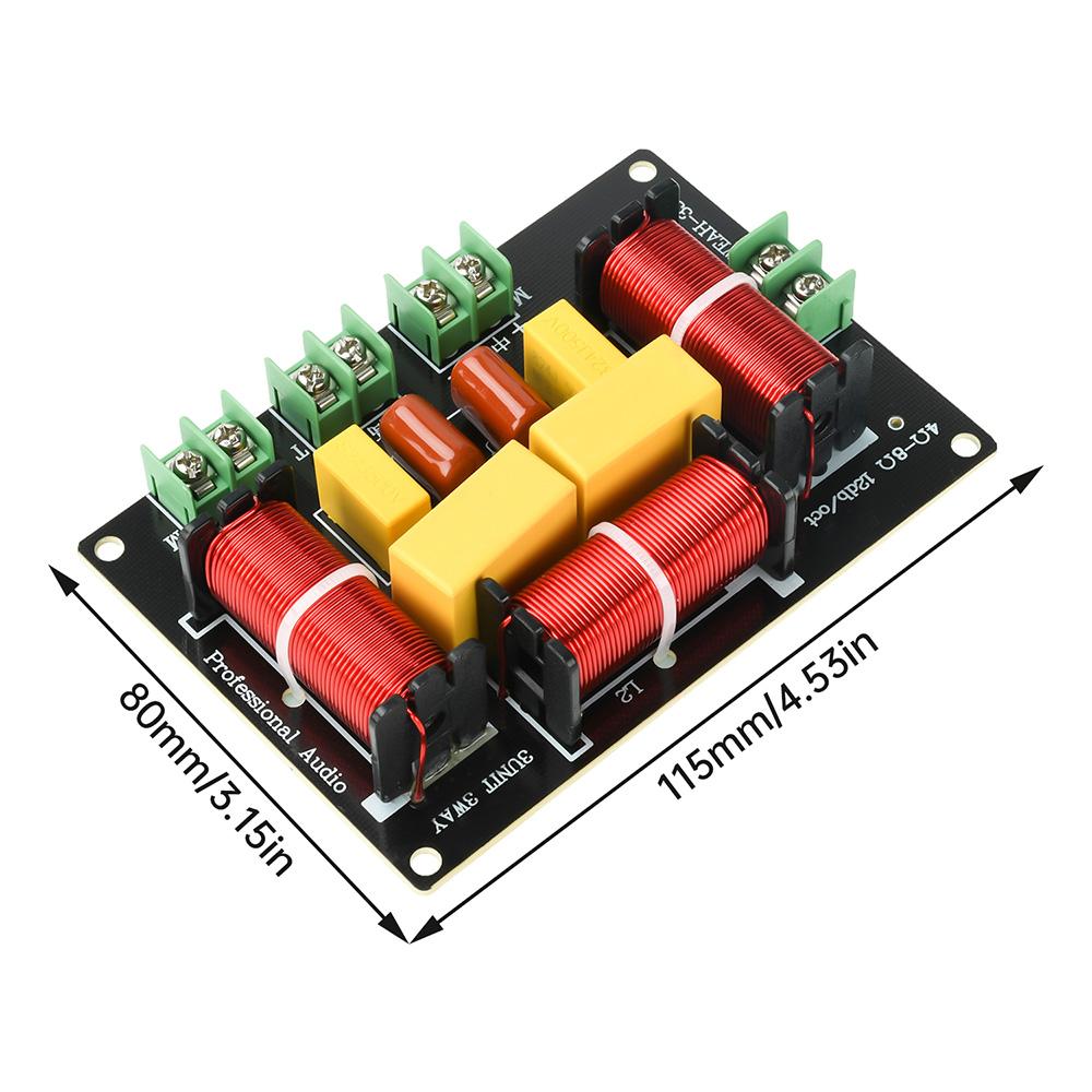 3-Way SpeakerAudio Frequency Divider 5300Hz/5500Hz HiFi Crossover DIY Speaker Filter Module Home Theater Audio Modification