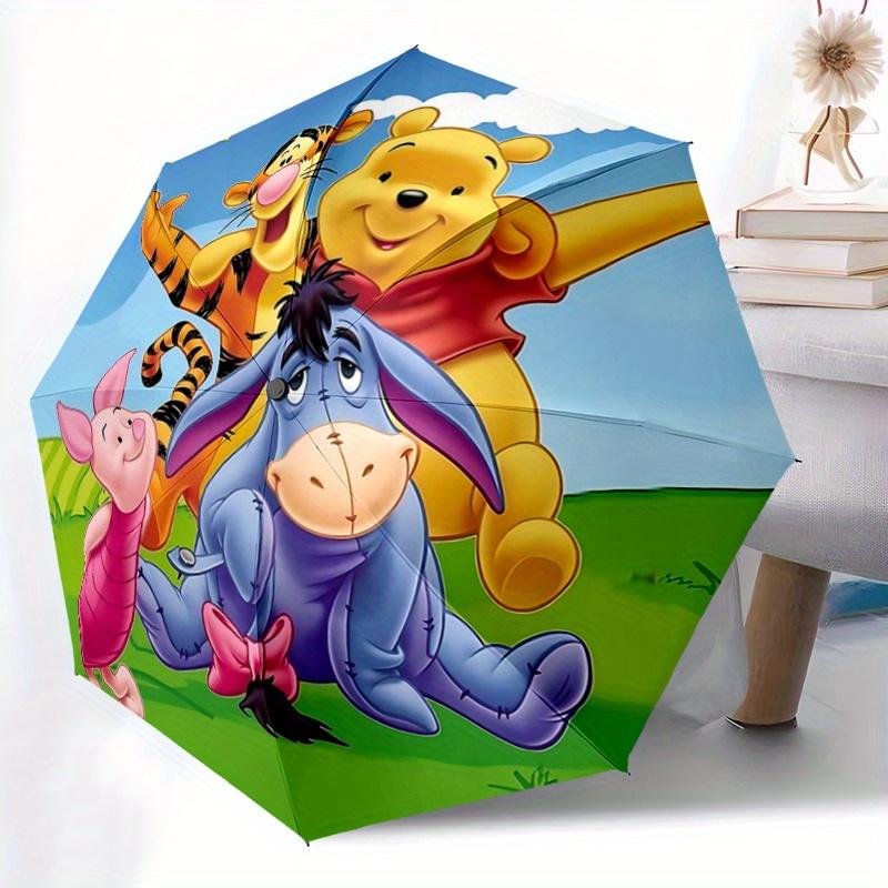 1pc Winnie and Friends Pattern Umbrella, Fashionable, Personalized, High-Value Folding Umbrella, a Must-Have for Summer, 8-Rib Durable Iron