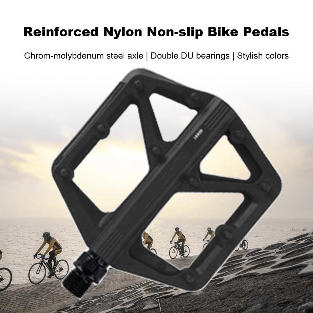 Boron Steel Spindle Bicycle Pedals Nylon Fiber Body Mountain Bike Pedals  Bike Maintenance