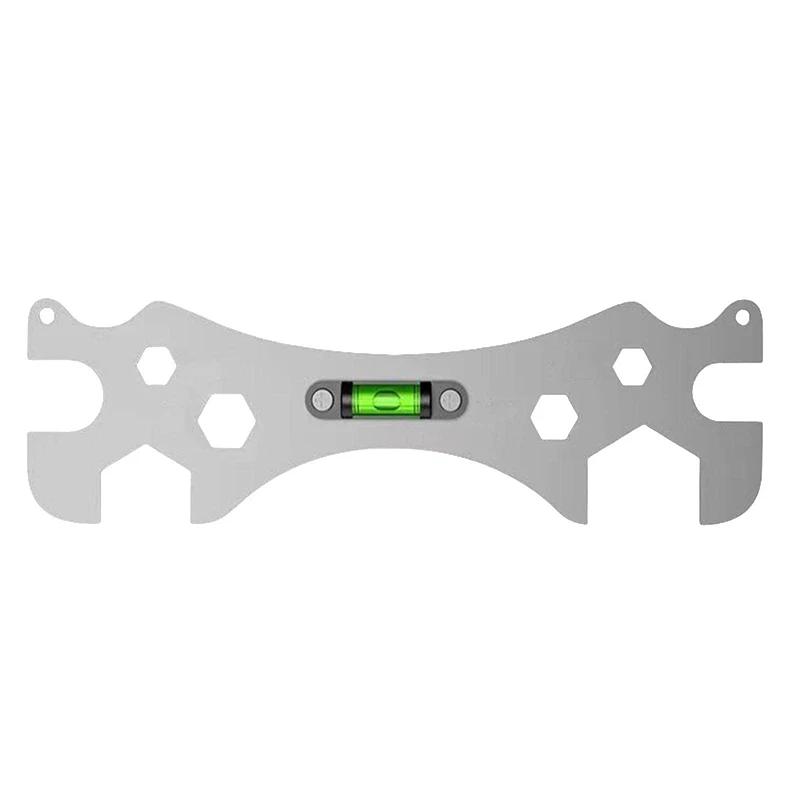Multifunctional Wrench Bend Angle Leveling Wrench Shower Faucet Universal Repair Wrench Bathroom Installation and Maintenance