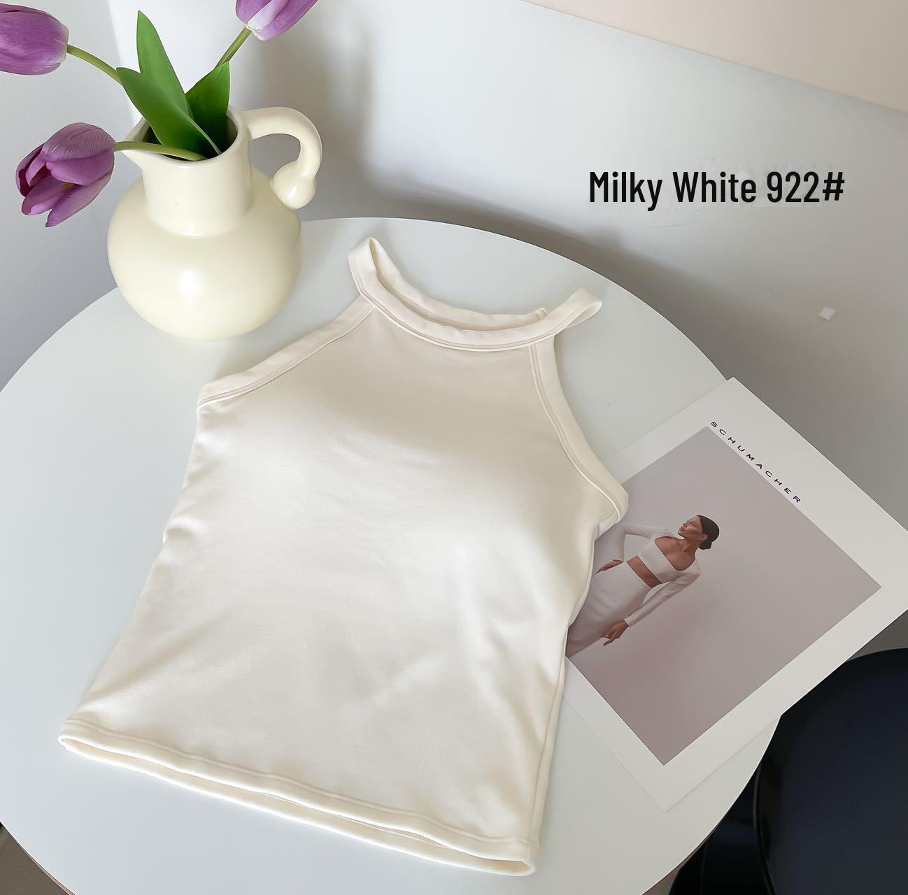 

Women s Off-Shoulder Solid Color Camisole Vest: Warm, Versatile, Slim Fit with Stylish Back Design One size (80-130 catties)