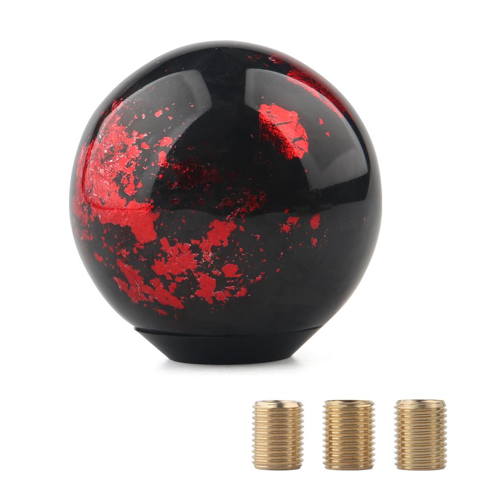 Racing Universal Forged Fiber Gear Shift Knob Cylindrical And Spherical Shift Knob For Most Car Decorations Accessories
