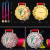 Marathon Gold Winner Award Medals With Neck Ribbon 3D Running Runner 1St 2Nd Trophy Various Sport Souvenir Prize Gift Customized