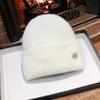 Winter 2025 Luxury Unisex Plush Beanie 100% Wool Embroidery Keep Warm Hat