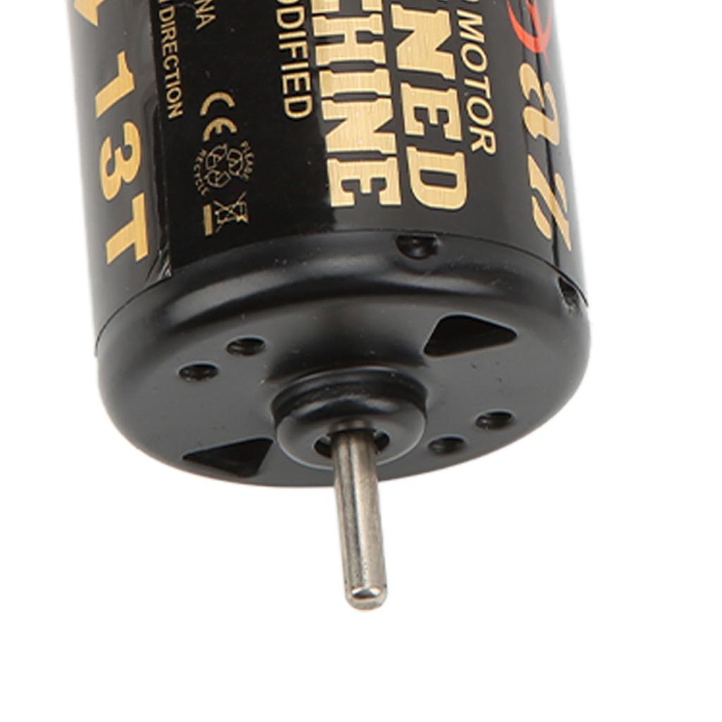 540 Brushed Motor, Long Life, 3.17mm Shaft Diameter, 12mm Span, Black, for 1/10 Scale RC Cars, 1 x Motor