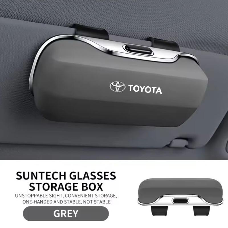 2026 New For Toyota For Toyota Rav4 Corolla Camry Aqua Yaris Cross Auris TRD Car Visor Sunglasses Glasses Case Glasses Holder Cl