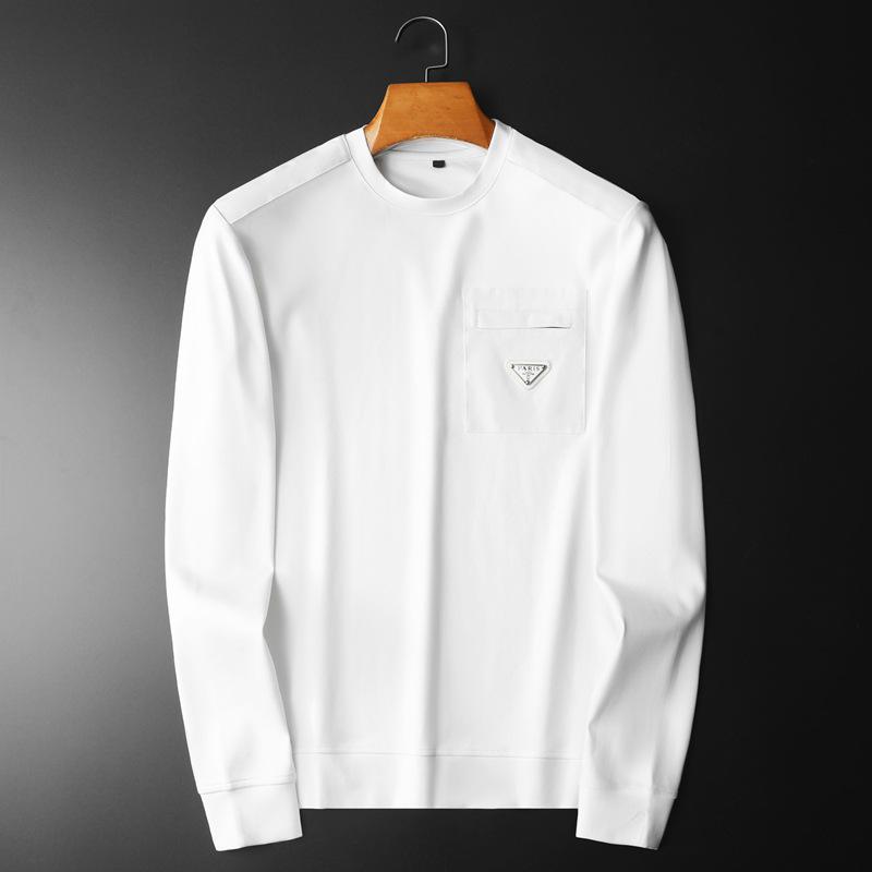 Europäischer High-End Light Luxury Herren Slim Fit Pullover Hoodie - Frühling/Herbst Trendiger Einfacher Basisschicht