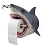 Shark Design Bathroom Accessory Toilet Paper Roll Holder, Turtle/Shark Design, Wall Mount Dispenser Decor, Easy Install Durable 3D Printed Rack Holder