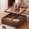New Chinese Style Walnut Wood Divided Snack Tray