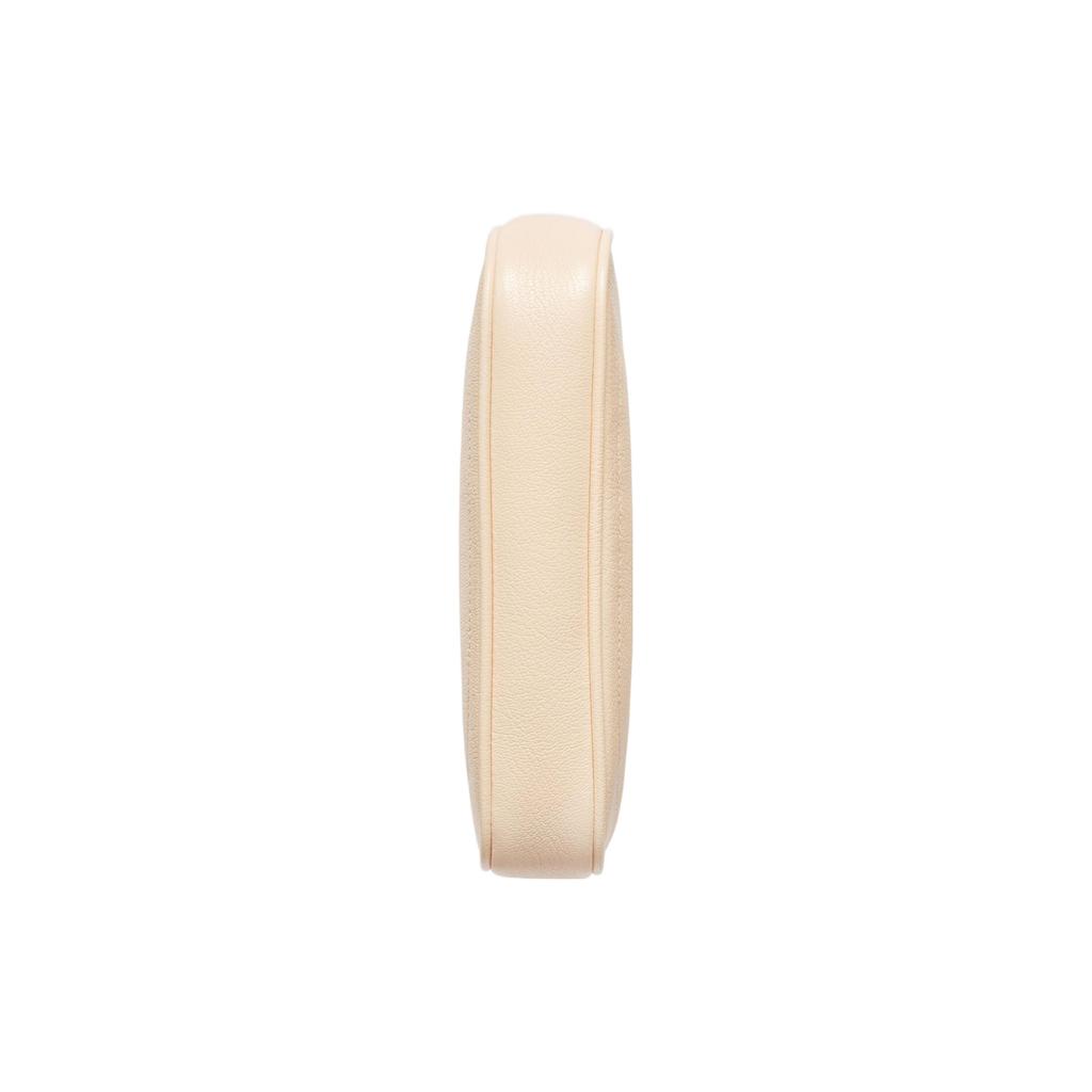 Gucci Aphrodite Gold Trim Double G Logo Zip Closure Leather Mini Handbag Women handbag Ivory 739076-AAA9F-9004