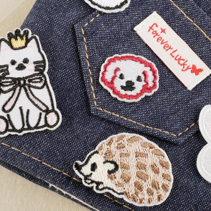 Korean Cartoon Animal Embroidery Patch: Cute DIY Accessory for Clothing