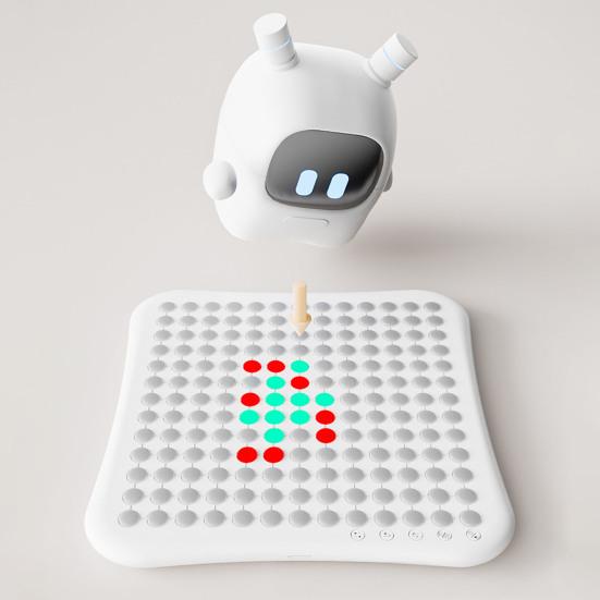 Jeu d'échecs intelligent IA Enfants Adultes Portable Voyage Jeu de plateau Gobang Casse-tête Échiquier électrique lumineux Jeu de stratégie Jouet éducatif
