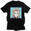 Individuelles Trendiges Genshin Impact Albedo T-Shirt Herren Kurzarm 100% Baumwolle T-Shirt Lässig Anime Spiel Tee Oberteile Streetwear T-Shirt...