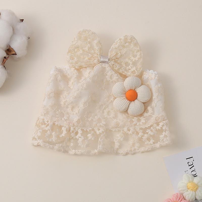 Sweet Spring & Autumn Flower Bucket Hat for Baby Girls