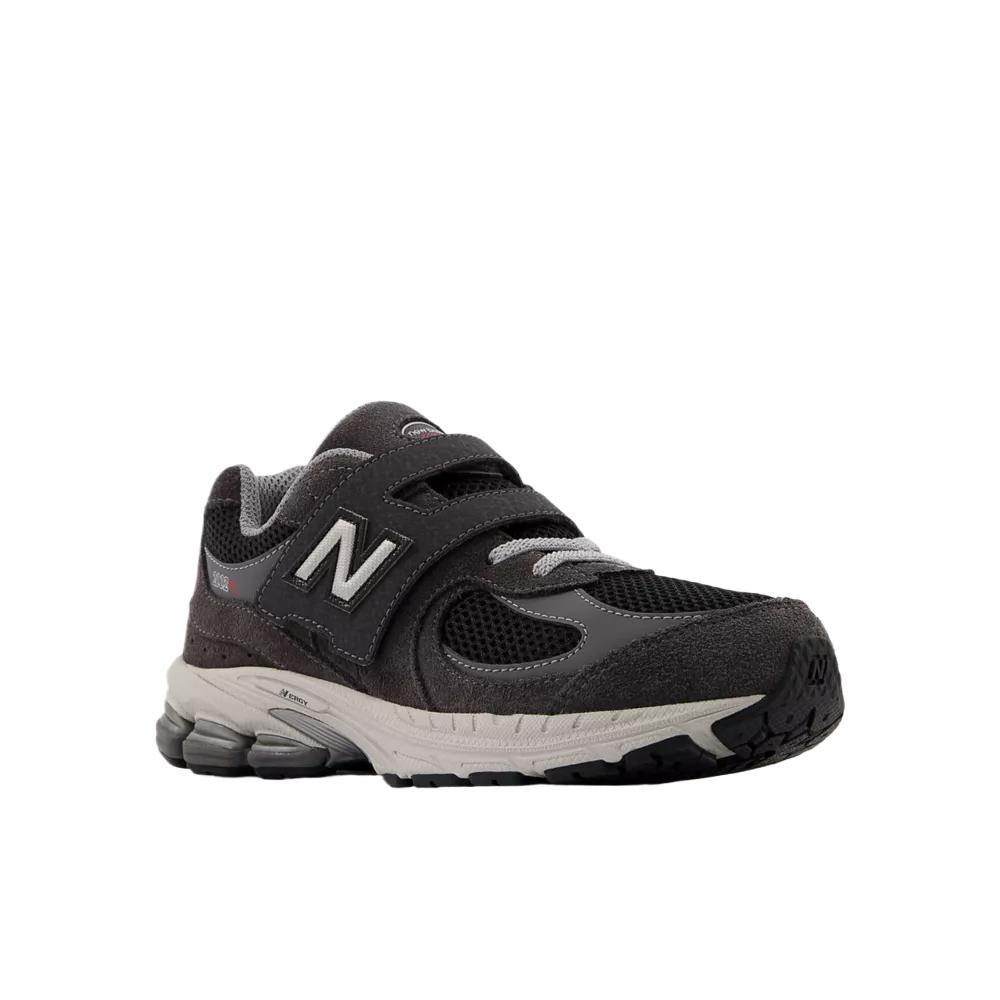 New Balance NB 2002 Mesh Suede Hook And Loop Trendy Comfortable Stylish Cool Shock Absorption Running Shoes Kids Running Shoes Black Gray PV2002RA