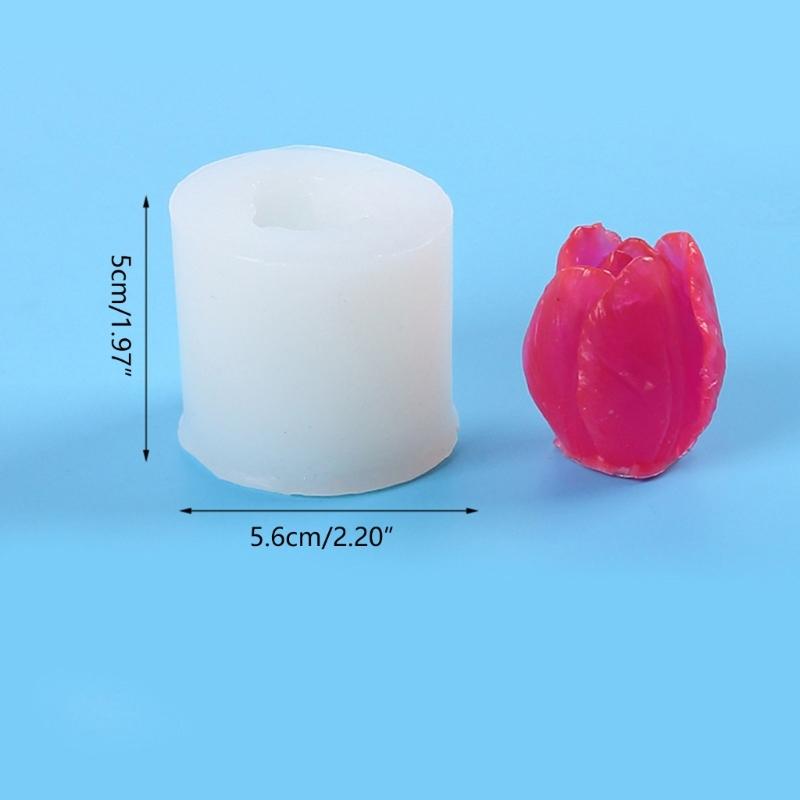 Flower Shape Candle Making Mold DIY Silicone Mold Handmade Plaster Resin Making Supplies for Soap Jelly and More