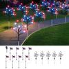 Outdoor Solar Pathway Light Dusk To Dawn Waterproof 8-Effect Solar Flag Lights for Yard Patio Driveway Backyard Homeowners
