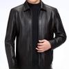 Autumn and Winter Men's Genuine Leather Jackets, Men's Jackets, Middle-aged Business Sheepskin Short Velvet Jackets, Dad Clothes
