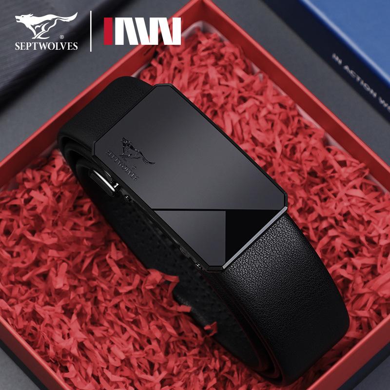 New Men'S Belt, High-End Business Automatic Buckle Belt, Exclusive Belt For Birthday Gifts