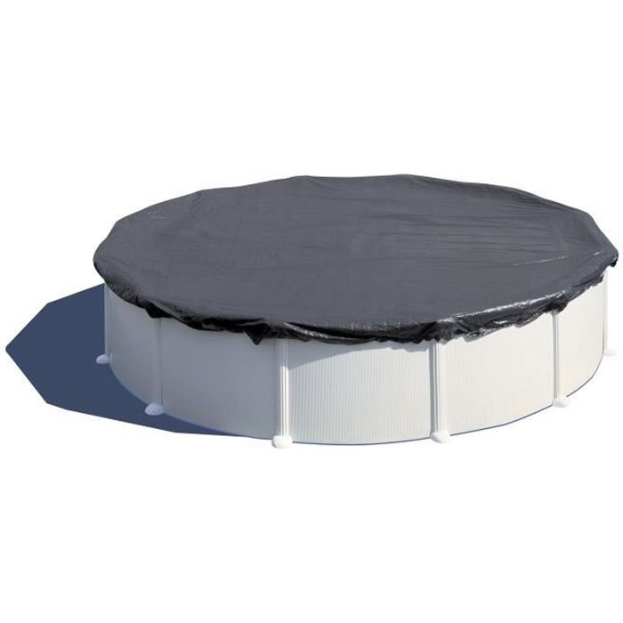 Gre Bâche d'hivernage pour piscine tubulaire hors-sol ronde Ø4/4,6m - 180g/m² en polyéthylene