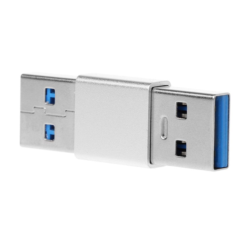 1 Pc Portable USB 3.0 Male To Male Extender Adapter High Speed Connector Coupler Durable Stable Mini Lightweight Adapter