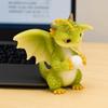 Waterproof Mini Cute Dragon Ornament Statue Dinosaur Models Dragon Resin Sculpture  Home Bedroom