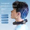 Portable Hanging Neck Fan Usb Charging 4000mah Battery Adjustable Angle Mini Sports Fan For Work Travel Sports