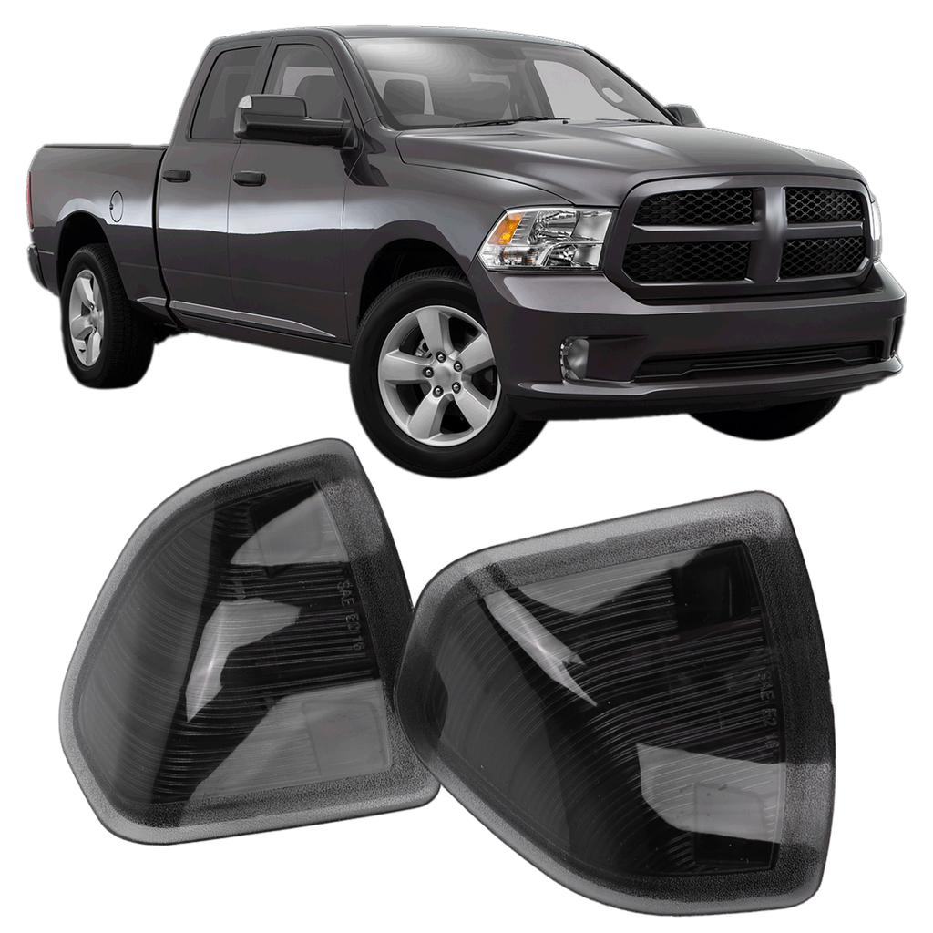 2pcs Side Mirror LED Turn Signal Light Left Right 68302828AA 68302829AA Replacement for     1500 Truck 2011‑17