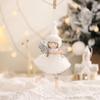 Princess Dress Xmas Tree Pendant with Wings Christmas Decoration Cute Christmas Angel Dolls  Home