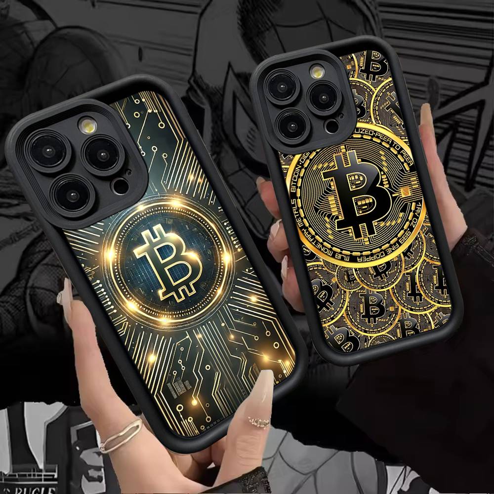 B-Bitcoin Phone Case For IPhone 17 16 15 14 13 12 11 Air Plus Pro Max Soft Back Cover