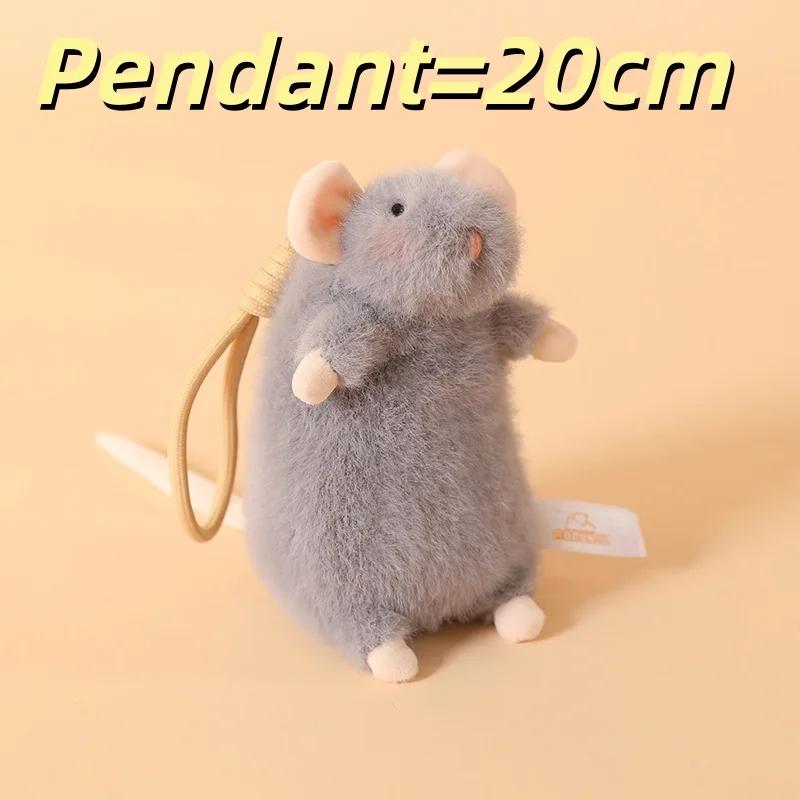 Peluche Topo Cartone Animato Morbido Pelliccioso Animale di Peluche Ratto Adorabile Topo Elegante Peluche Per Ragazza Decorazione Casa Regali di Compleanno