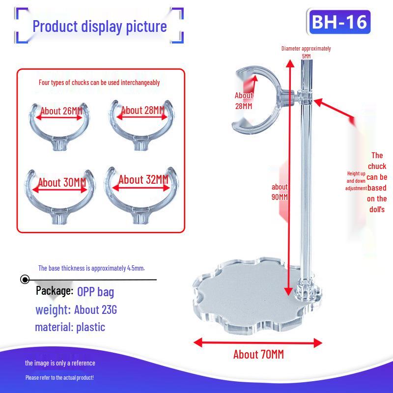 Adjustable Bracket for BJD Cotton Dolls, Strong Non-Damaging Chuck