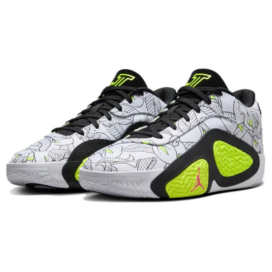 Air Jordan Tatum 2 PF Mommas Boy Herre Sneakers Hvit Volt Svart FZ8823-100