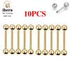 5/10PCS G23 Titanium Piercing Long Industrial Barbell Ring Tongue Nipple Bar 14G 16G Internal Thread Ear Cartilage Body Jewelry