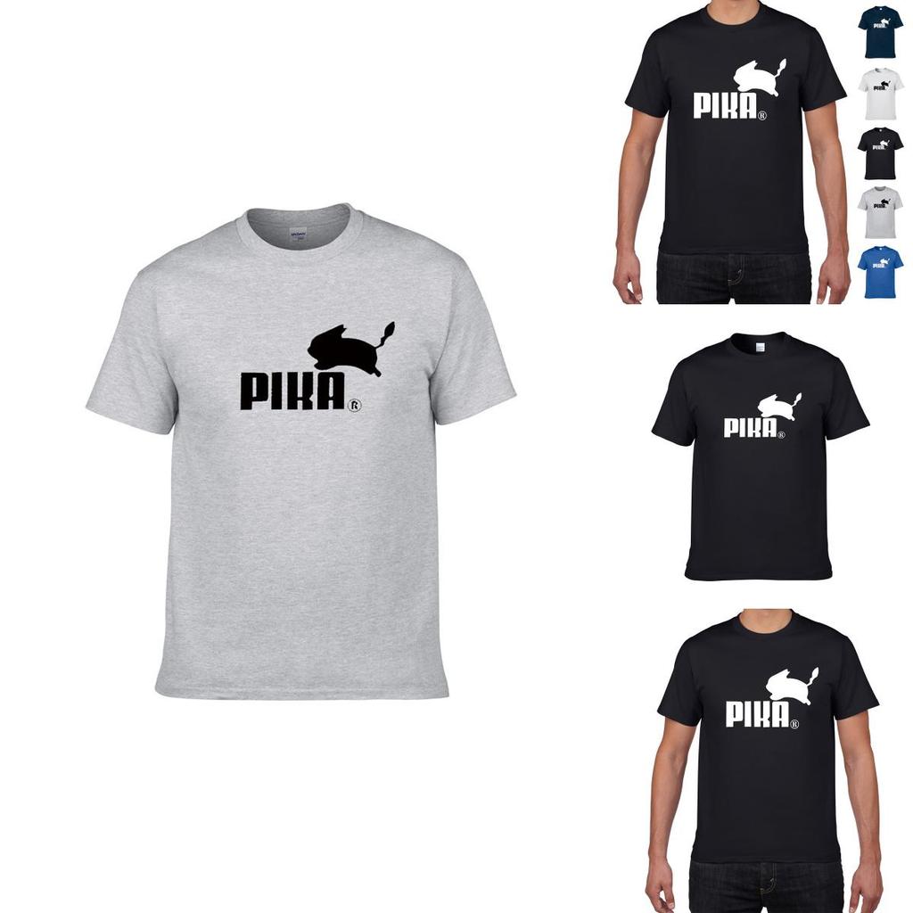 Hochwertiges Pokemon Cartoon Pika Pikachu Lustiges Anime Logo Herren Damen Mehrfarbiges T-Shirt