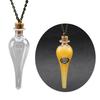 Collana con Bottiglia Magica Vintage Fai da Te Tappo Sughero Pozione Goccia d'Acqua Portafortuna Amuleto Catena per Maglione Gioielli alla Moda Regalo per Ragazze