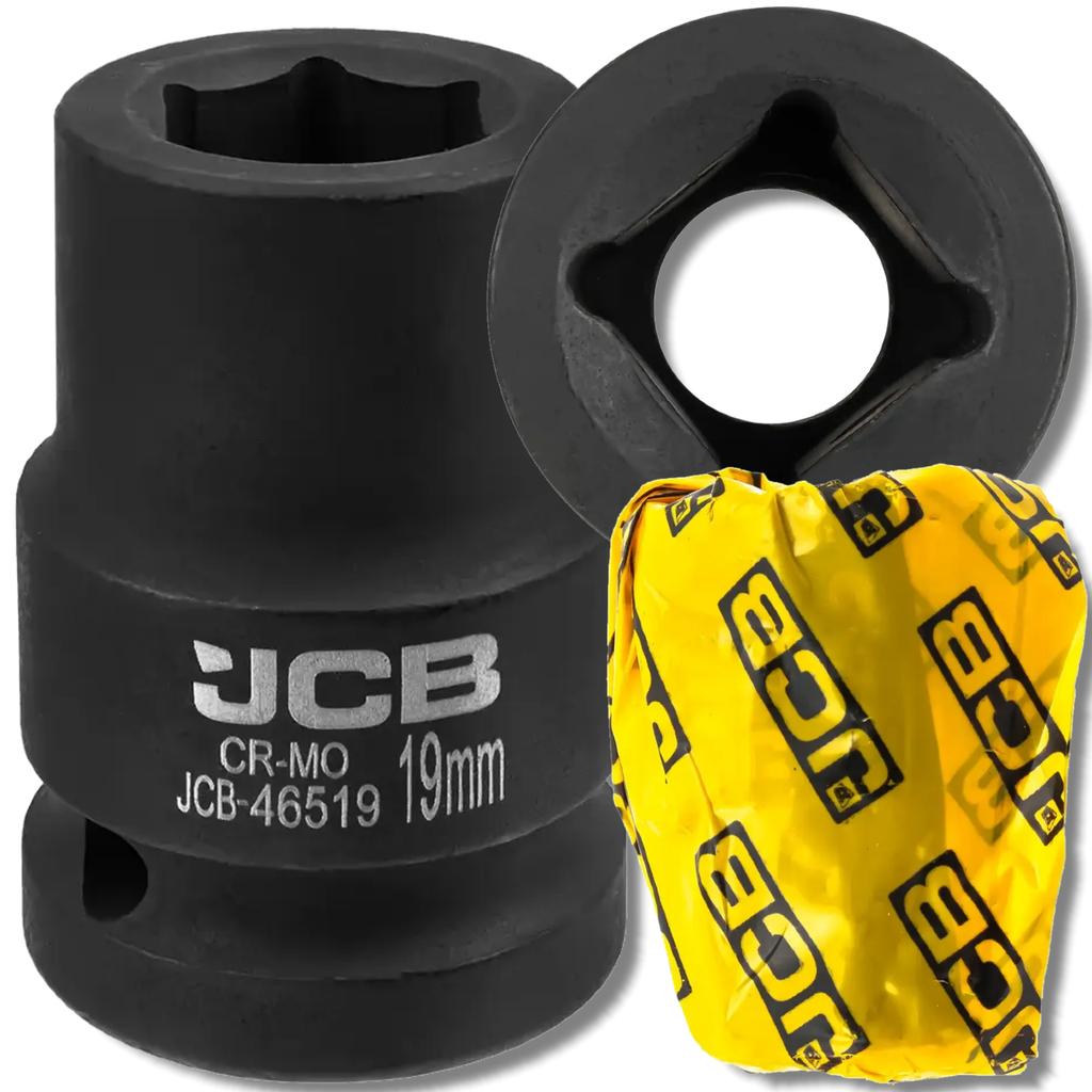 JCB 3/4" 19mm Impact Socket 6-Point Cr-Mo Socket Wrench