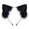 Handgefertigtes Plüsch-Katzen-Fuchs-Ohren-Haarband Cosplay Lolita Kawaii Kostümzubehör aus Baumwollstoff