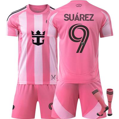 25-26 Domácí fotbalový dres Inter Miami CF pro děti a dospělé SUAREZ #9