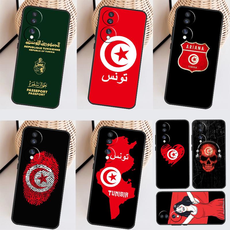 Tunisian Passport Flag For Honor Magic 5 Lite 90 70 50 10 Lite 8X 9X Case For Honor X8 X9 X7 X8a X9a X7a X6a Cover