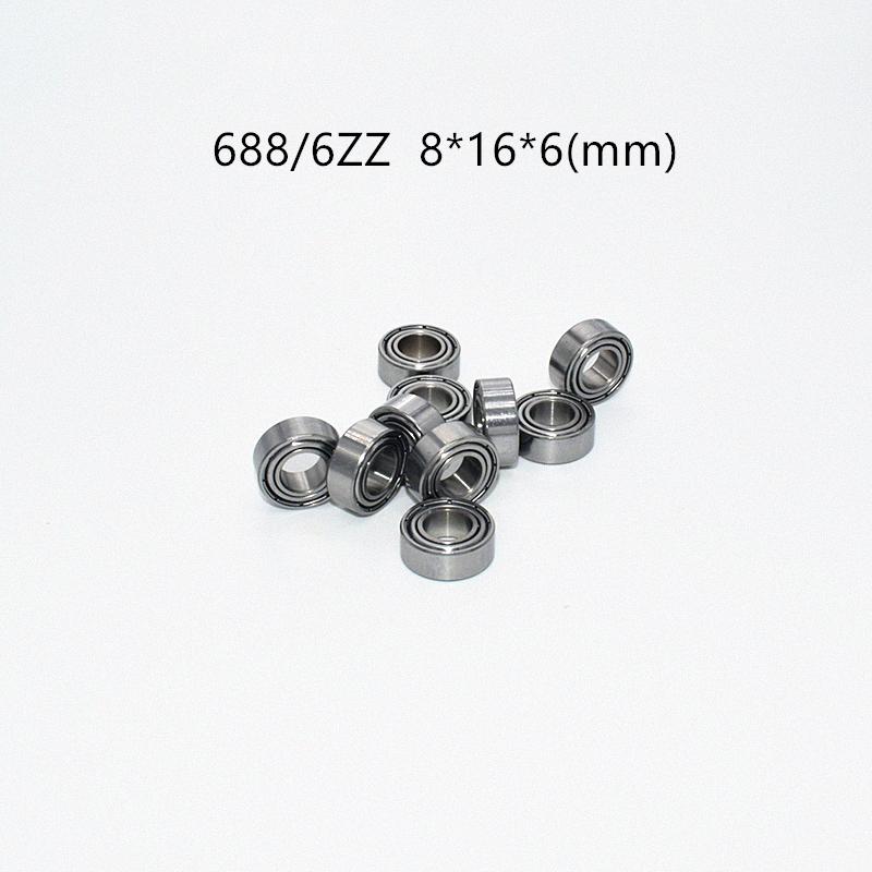 

688-6ZZ 8*16*6(mm) Bearings 10Pieces Metal Sealed chrome steel parts