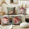 Cartoon Mushroom Cute Cushion Cover Pillow Cover Decoration Room Home Sofa Living Office Car Nordic Simplicity