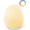 JolyWell Night Light for Kids, Baby Egg Light with 7 Colors Changing Mode & Stepless Dimming, Nursery Night Lamp BPA Free,Rechargeable Egg Night